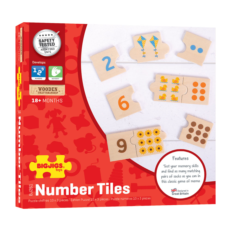 Match & Count Number Tiles