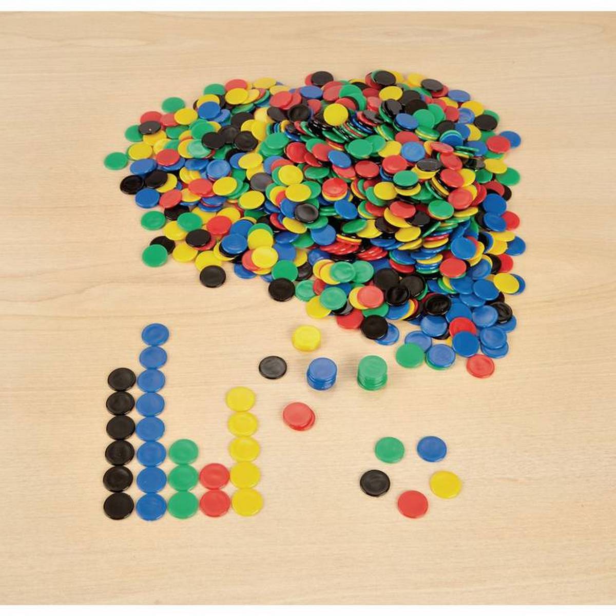 Clever Kidz Plastic Counters - 22Mm - Pack Of 500