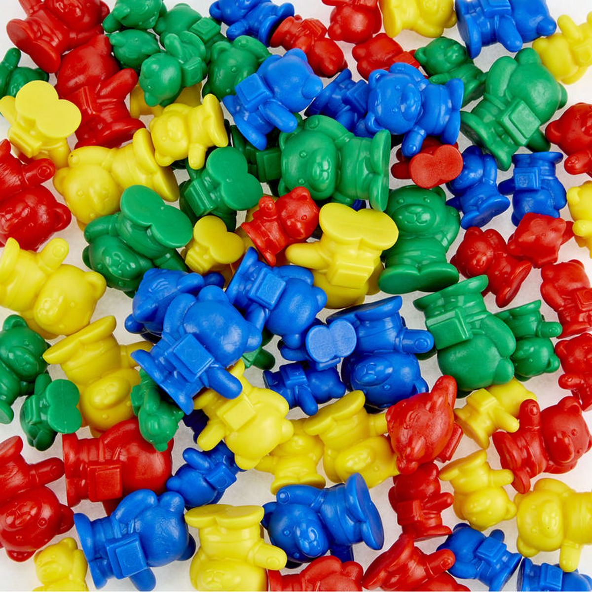 Teddy Bear Rucksack Counters - Pack of 80