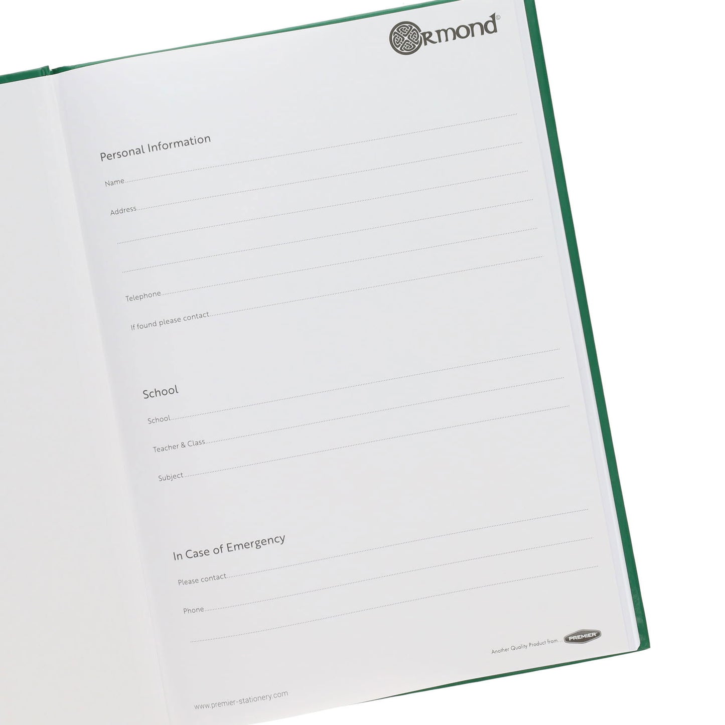 Ormond A4 128 Page 5mm Sq Hardcover Project Maths Copy