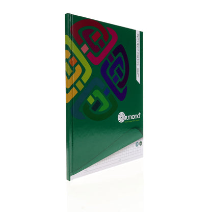 Ormond A4 128 Page 5mm Sq Hardcover Project Maths Copy