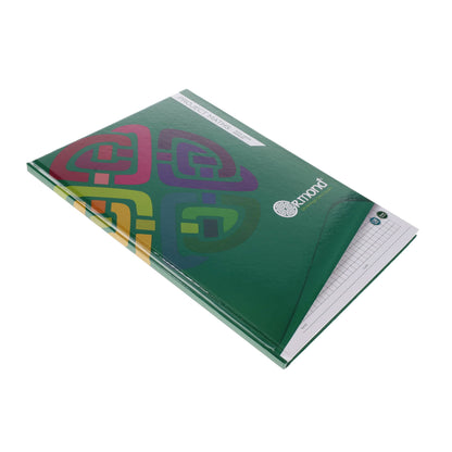 Ormond A4 128 Page 5mm Sq Hardcover Project Maths Copy