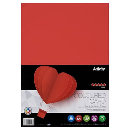 Premier Activity A4 160gsm Card 50 Sheets – Colours