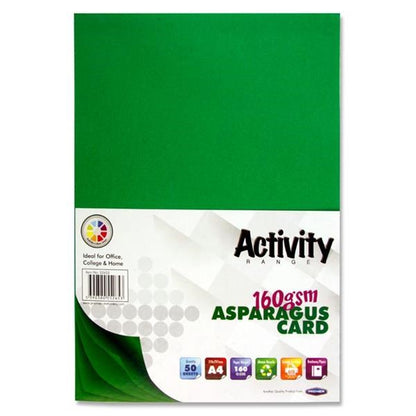 Premier Activity A4 160gsm Card 50 Sheets – Colours