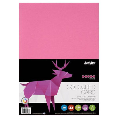 Premier Activity A4 160gsm Card 50 Sheets – Colours