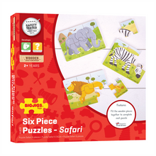 Safari (6 Piece Puzzles) - 3 Puzzles