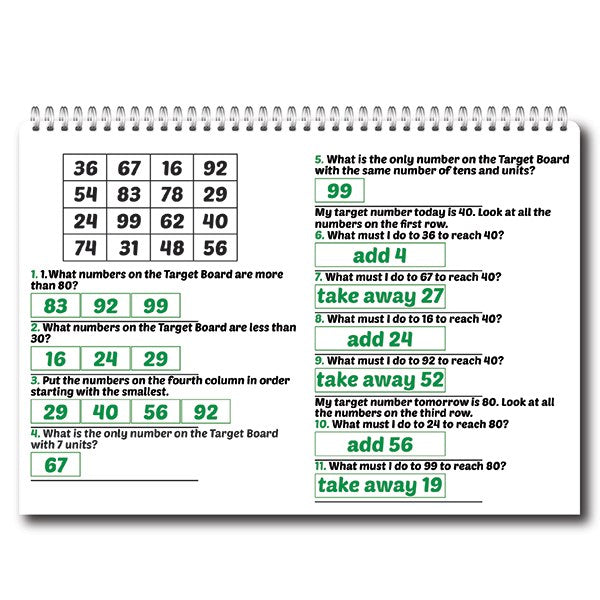 Target Board 3rd Class Mental Maths Activities