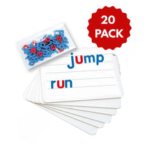 UFLI Magnetic Dry Erase Boards with Colour-Coded Magnetic Letters - Classroom Kit