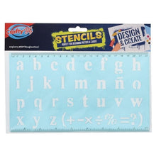 ** Alphabet Lettering Stencil