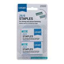 Concept 26/6 Staples Pack of 2000