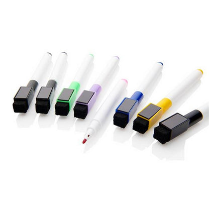 Concept Drywipe Markers Pack Of 5 With Eraser Lid - Assorted Colours