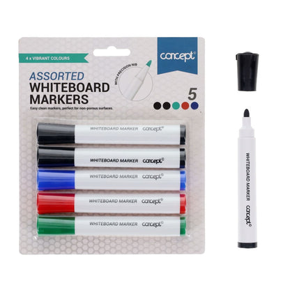 Concept Whiteboard Markers Pack of 5