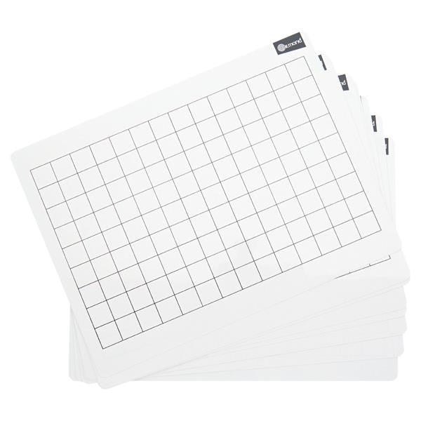 A4 2cm Grid Whiteboards Pack of 10