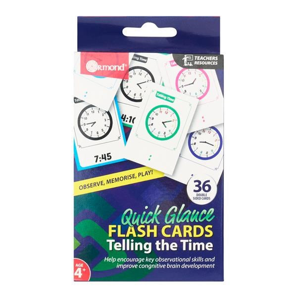 Quick Glance Flash Cards - Telling Time