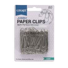 Concept 50mm Jumbo Paper Clips Pack of 80