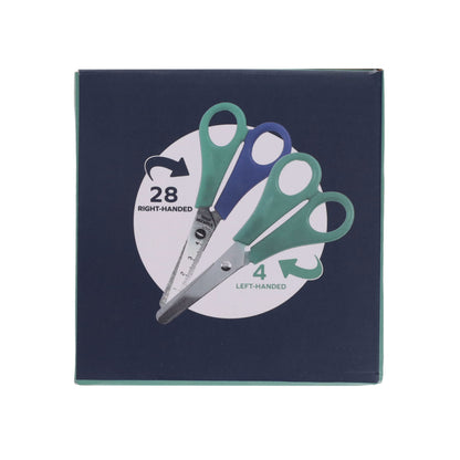 Ormond Class Collection Box of 32 School Scissors - Right and Left Handed