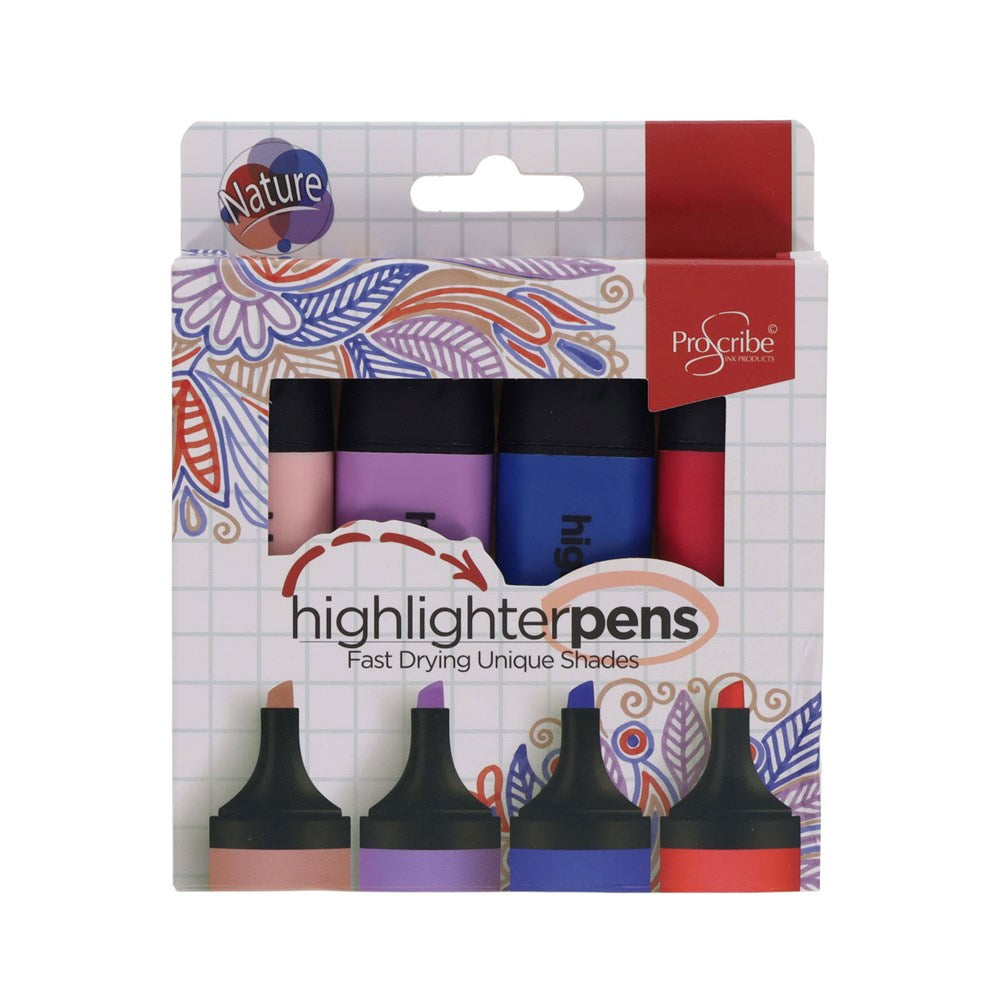 ProScribe Highlighter Markers Pack of 4