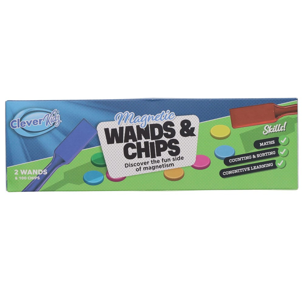 Magnetic Wands and Chips Set of 100