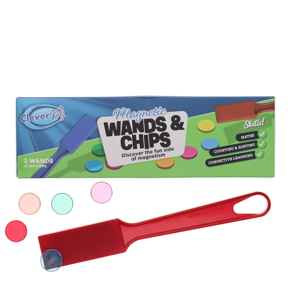 Magnetic Wands and Chips Set of 100