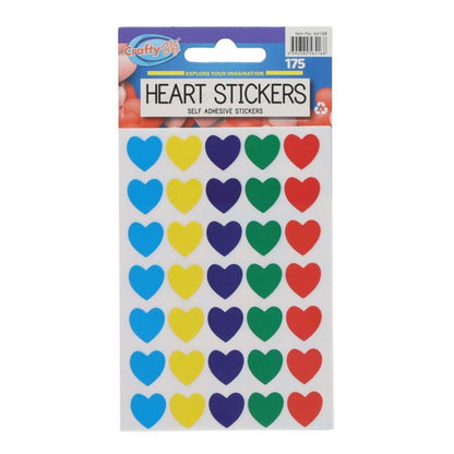 Crafty Bitz Self Adhesive Stickers - Hearts