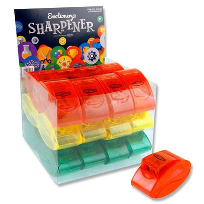 ** **Emotionery Twin Hole Transparent Sharpener Pack of 24