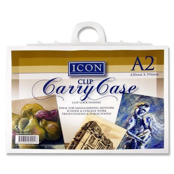 A2 Plastic Carry Folder With Handle - ABC School Supplies
