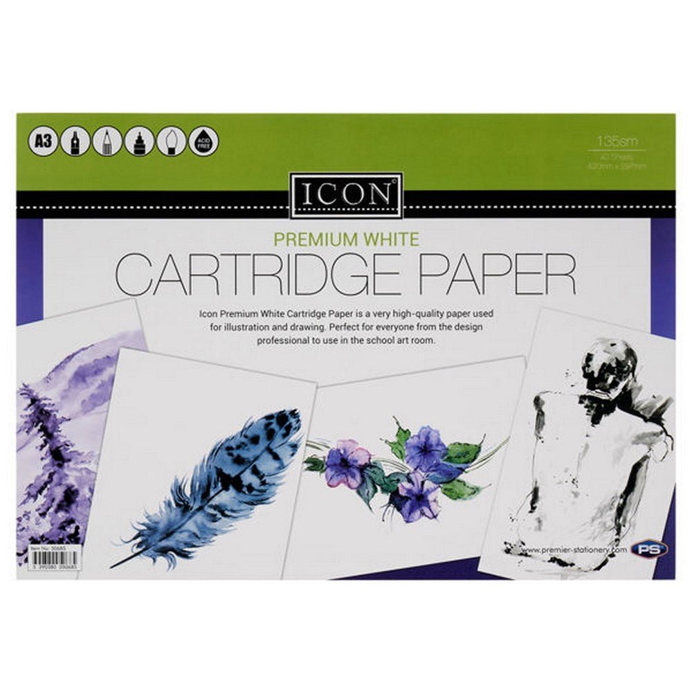 A3 Cartridge Paper 135Gms Pack Of 40 - ABC School Supplies