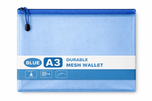 A3 Durable Mesh Wallet - Blue - ABC School Supplies
