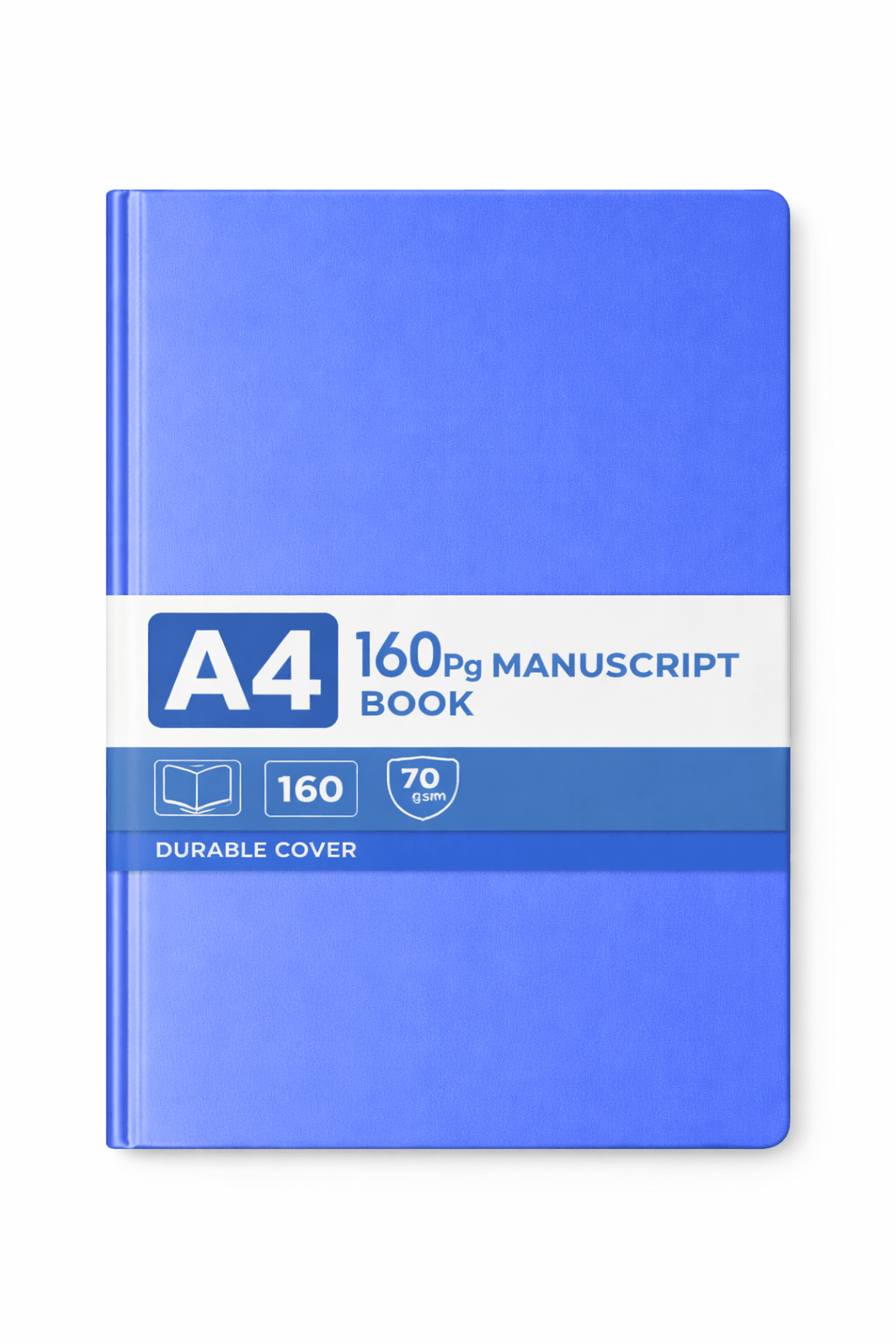 A4 160pg Manuscript Book Durable Cover 70 Gsm - Blue - ABC School Supplies