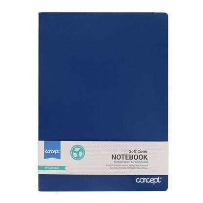 A4 192pg Soft Cover Notebook - ABC School Supplies