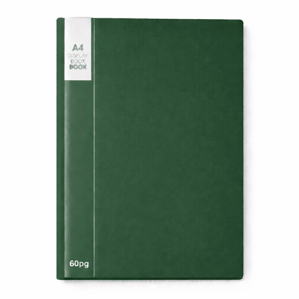 A4 60 Pocket Display Book - Green - ABC School Supplies