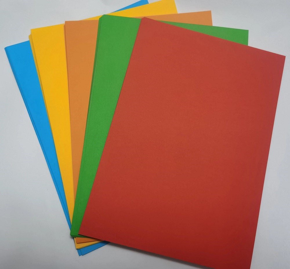 A4 Bright Assorted Colour Paper 80Gsm Pack Of 50 - ABC School Supplies