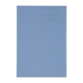 A4 Exercise Book 32 Page, Top Half Plain / Bottom 15Mm Ruled, Blue - Pack Of 100 - ABC School Supplies