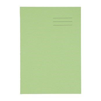 A4 Exercise Book 32 Page, Top Half Plain / Bottom 8Mm Ruled, Green - Pack Of 100 - ABC School Supplies