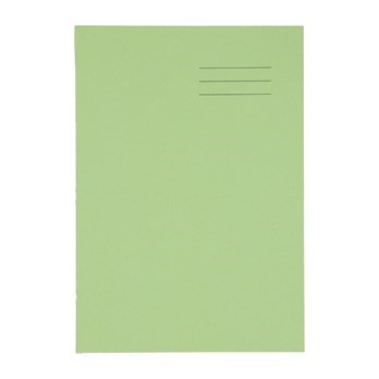 A4 Exercise Book 32 Page, Top Half Plain / Bottom 8Mm Ruled, Green - Pack Of 100 - ABC School Supplies
