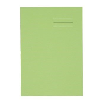 A4 Exercise Book 64 Page, 10Mm Squared, Light Green - Pack Of 50 - ABC School Supplies