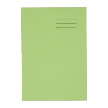 A4 Exercise Book 64 Page, 10Mm Squared, Light Green - Pack Of 50 - ABC School Supplies