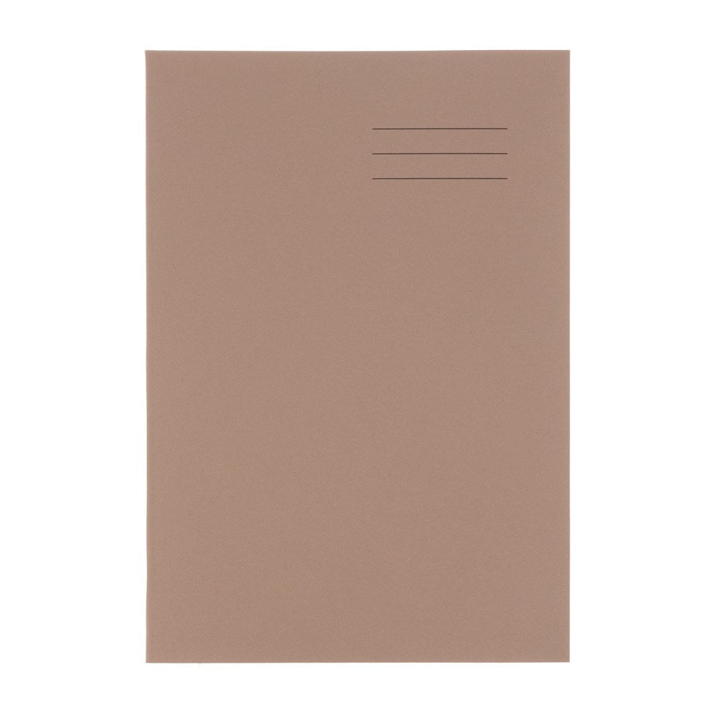 A4 Exercise Book 64 Page, 8mm Ruled With Margin, Buff - Pack of 50 - ABC School Supplies