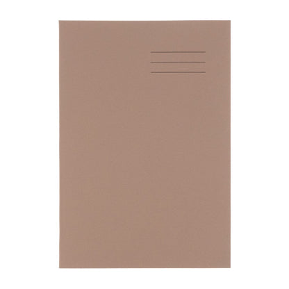 A4 Exercise Book 64 Page, 8mm Ruled With Margin, Buff - Pack of 50 - ABC School Supplies