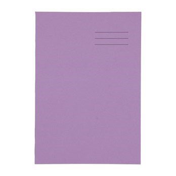 A4 Exercise Book 64 Page, 8Mm Ruled With Margin, Purple - Pack Of 50 - ABC School Supplies
