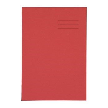 A4 Exercise Book 64 Page, 8Mm Ruled With Margin, Red - Pack Of 50 - ABC School Supplies