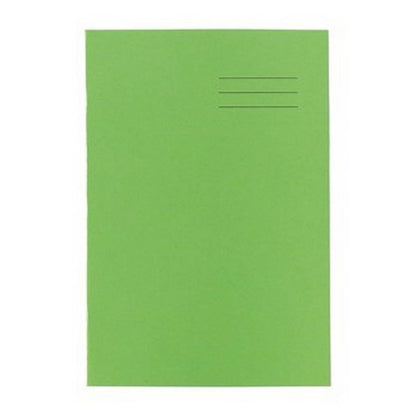 A4 Exercise Book 64 Page, Top Half Plain / Bottom 15Mm Ruled, Light Green - Pack Of 50 - ABC School Supplies