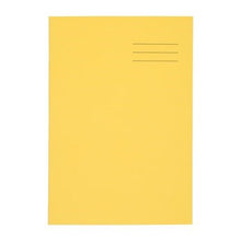 A4 Exercise Book 80 Page, 7Mm Squared, Yellow - Pack Of 50 - ABC School Supplies