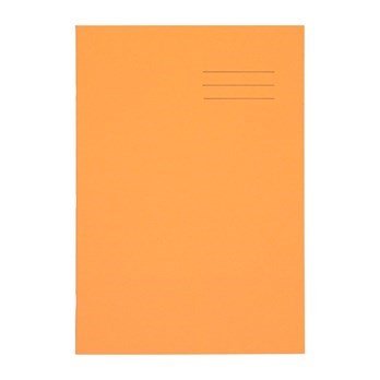 A4 Exercise Book 80 Page, 8Mm Ruled With Margin, Orange - Pack Of 50 - ABC School Supplies