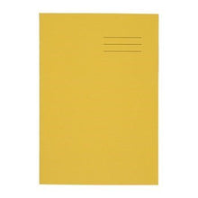 A4 Exercise Book 80 Page, 8Mm Ruled With Margin, Yellow - Pack Of 50 - ABC School Supplies