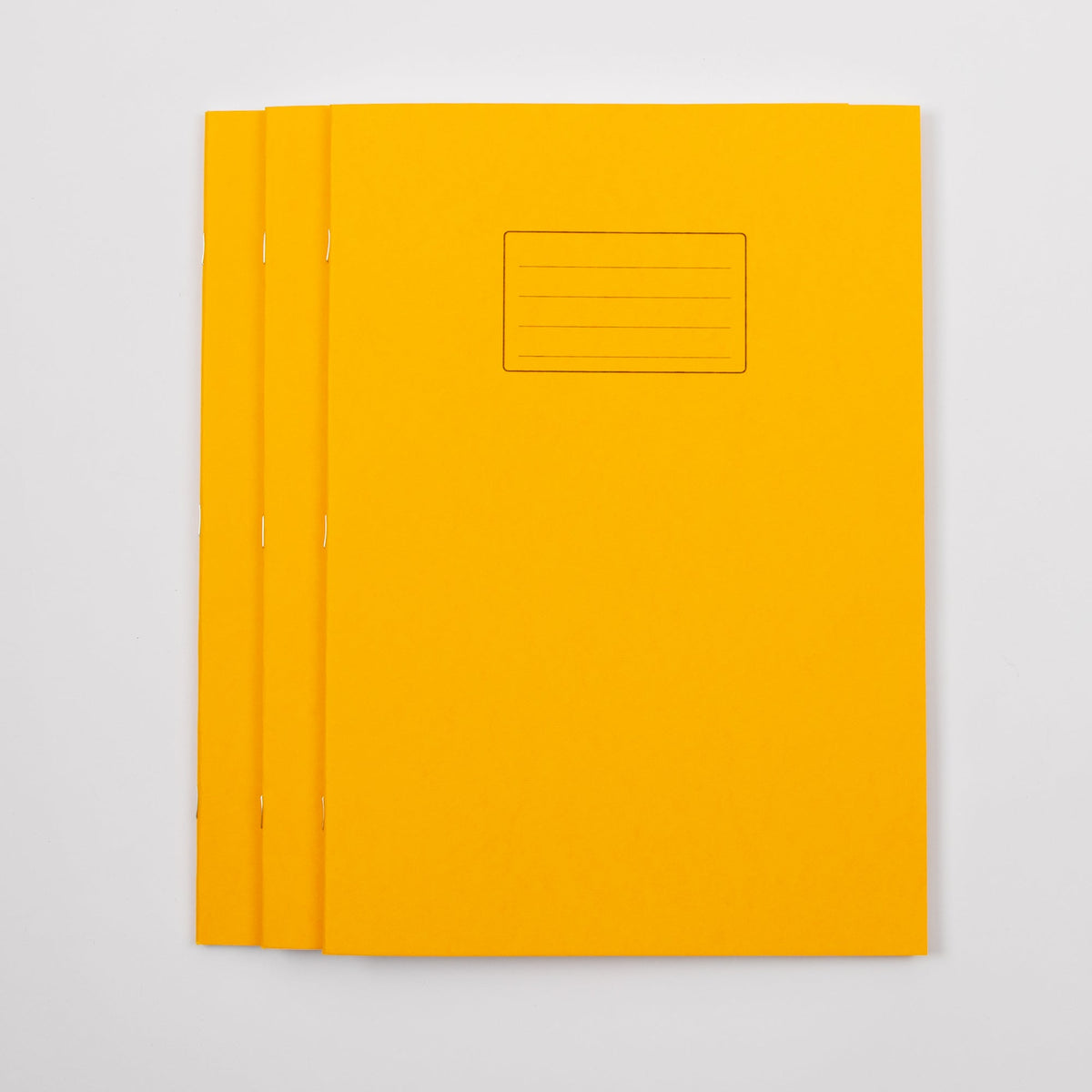A4+ Exercise Book 80 Page, Plain Blank, Yellow - Pack of 50 - ABC School Supplies