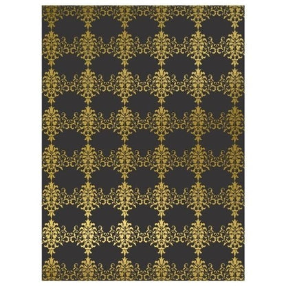 **A4 Foiled Black And Gold Card Pack Of 5 Sheets - ABC School Supplies