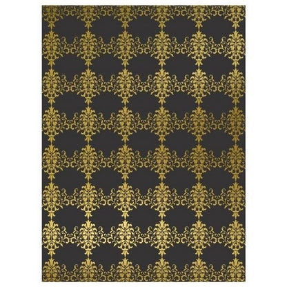 **A4 Foiled Black And Gold Card Pack Of 5 Sheets - ABC School Supplies