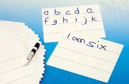 A4 Lined Write And Wipe Whiteboards Pack Of 30 - ABC School Supplies
