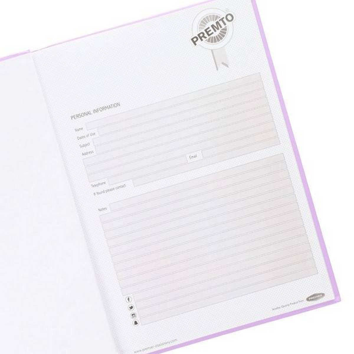 A4 Pastel 160Pg Hardcover Notebook Pack Of 5 - ABC School Supplies